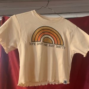Lucy and Yak “some days are just shitty” crop top